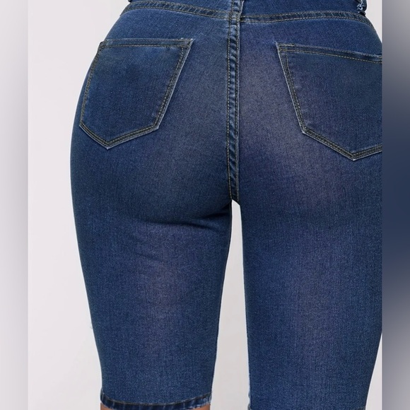 Bermuda -Premium Mid length Jean Shorts - Picture 6 of 9